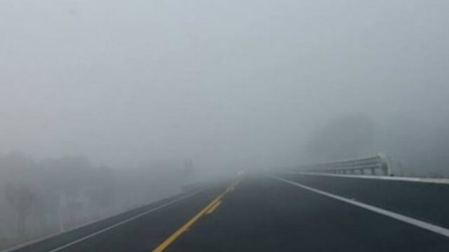 Circuito Mexiquense. Precaución por neblina.