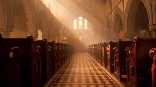 Interior de la Iglesia de Cristo de Georgetown.