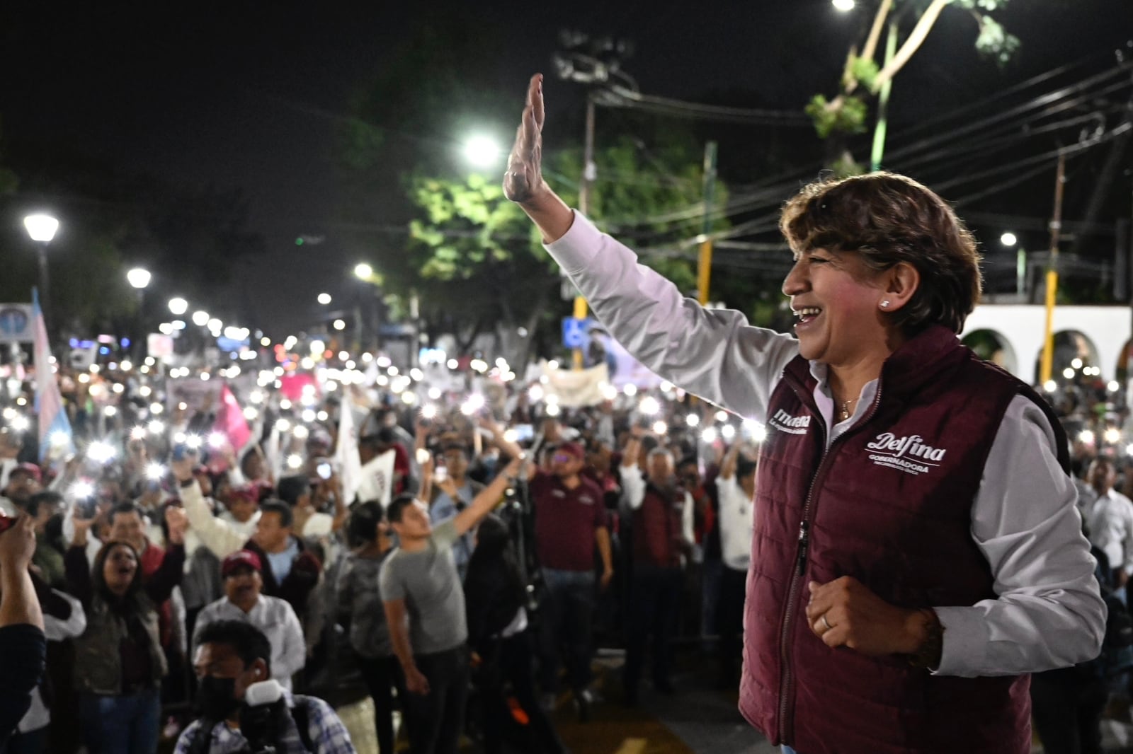Delfina Gómez, precandidata de Morena a la gubernatura del Edomex