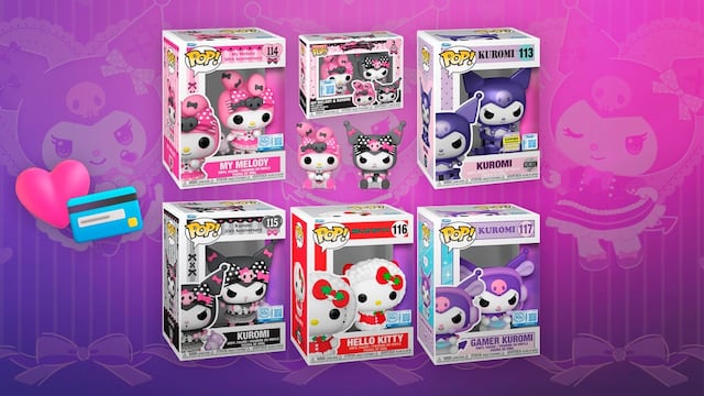 Funko Pop! de Hello Kitty, Kuromi y My Melody