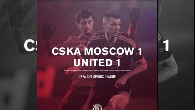 El Manchester United no pasó del empate en Rusia, en un partido que se recordará por un ridículo clavado. 