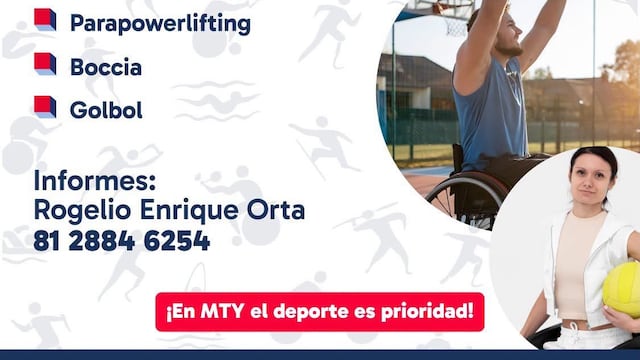 Deporte Adaptado 2026 en Monterrey: disciplinas y teléfono de contacto