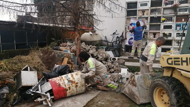 Trabajos de limpia en Coyoacán