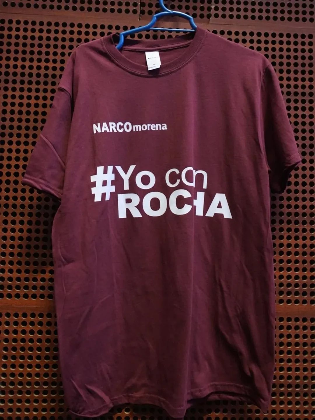 Playera Yo Con Rocha hecha por el PAN para Morena