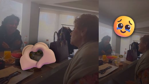 Christian Nodal ya se ganó a la abuela de Ángela Aguilar: “Te quiero a pesar de los tatuajes”, le dicen