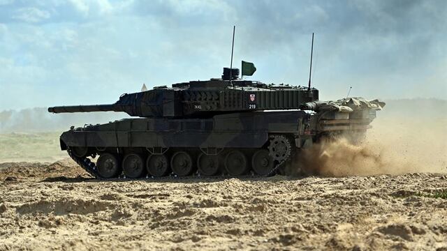 Tanques Leopard enviados a Ucrania por Polonia