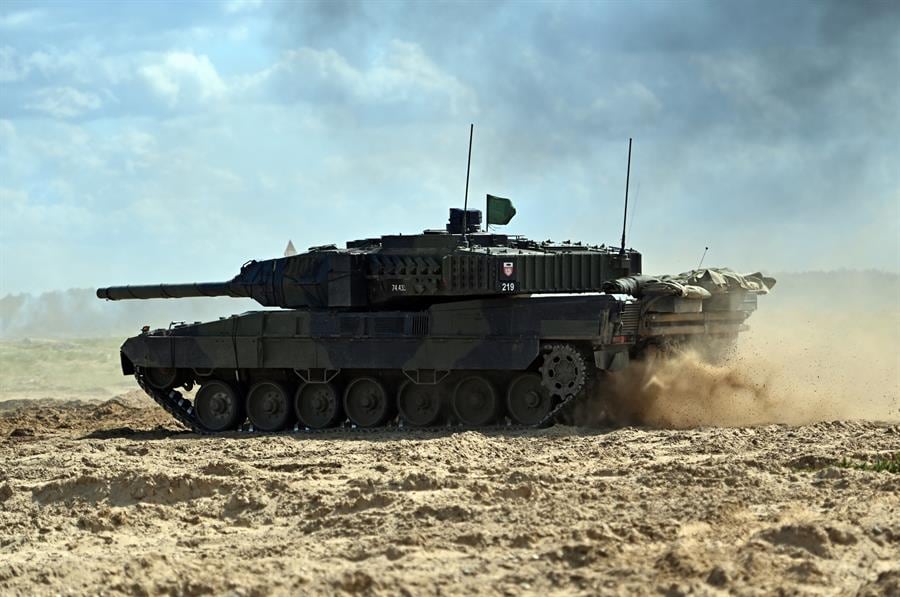 Tanques Leopard enviados a Ucrania por Polonia