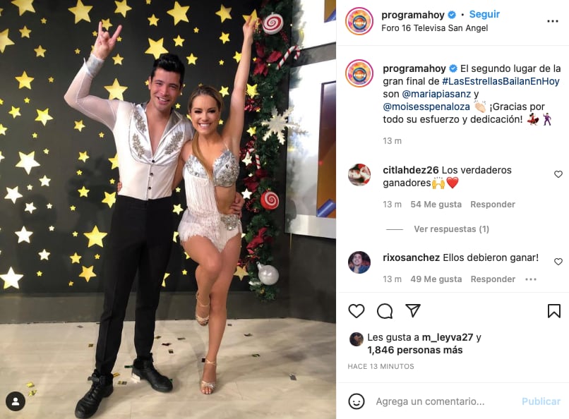 Pia Sanz y Moisés Peñaloza ‘Las Estrellas bailan en Hoy’