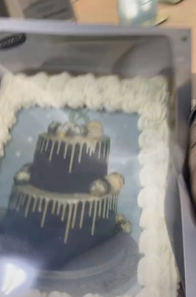 Pastel de cumpleaños fallido