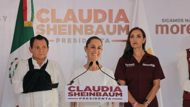 Claudia Sheinbaum encabezó conferencia en Progreso, Yucatán