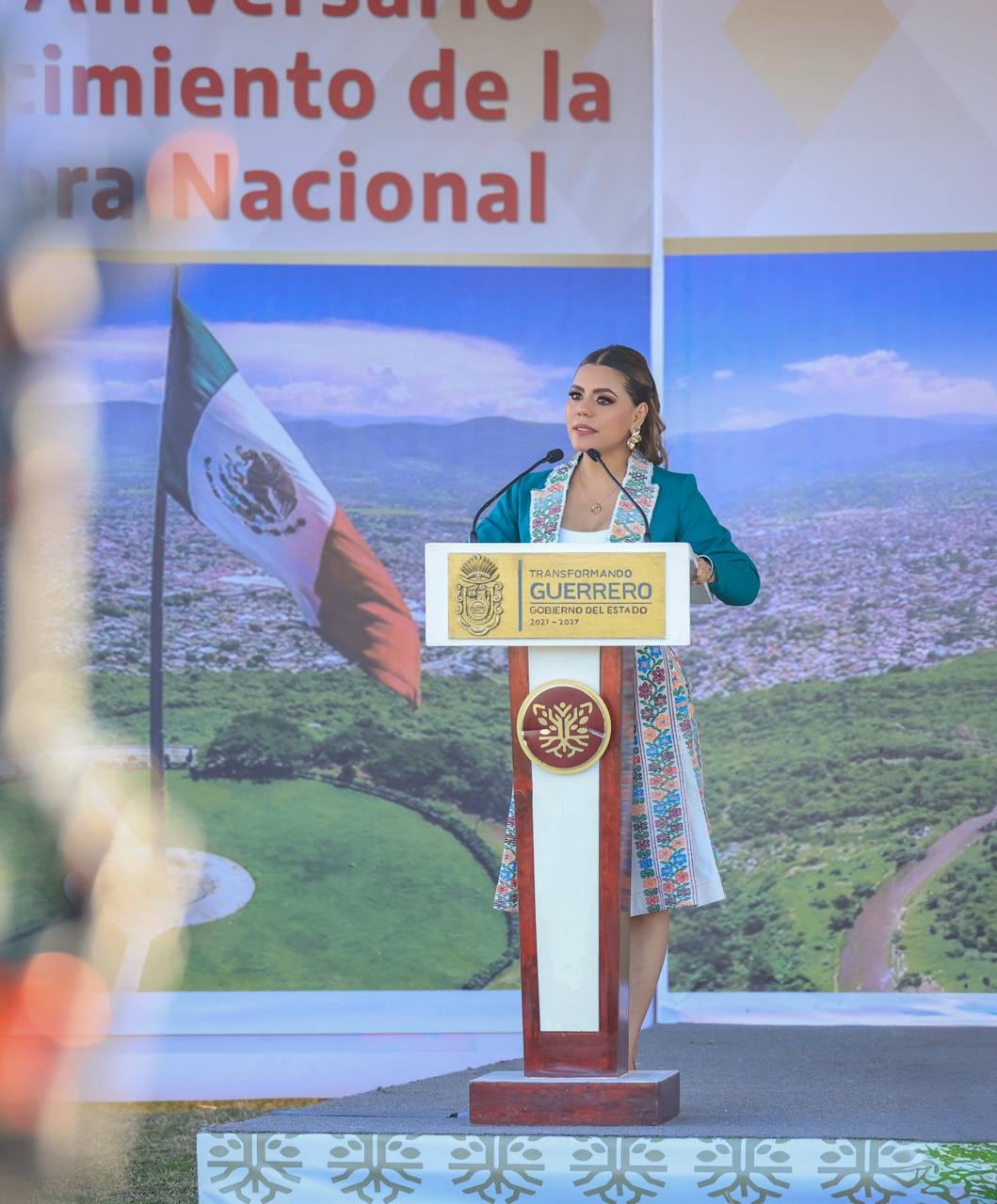 Evelyn Salgado conmemoró el Día de la Bandera 2025