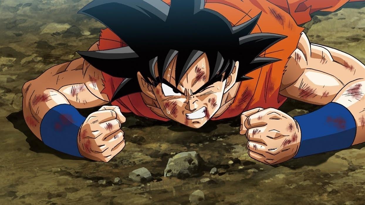 Goku derrotado en Dragon Ball Super