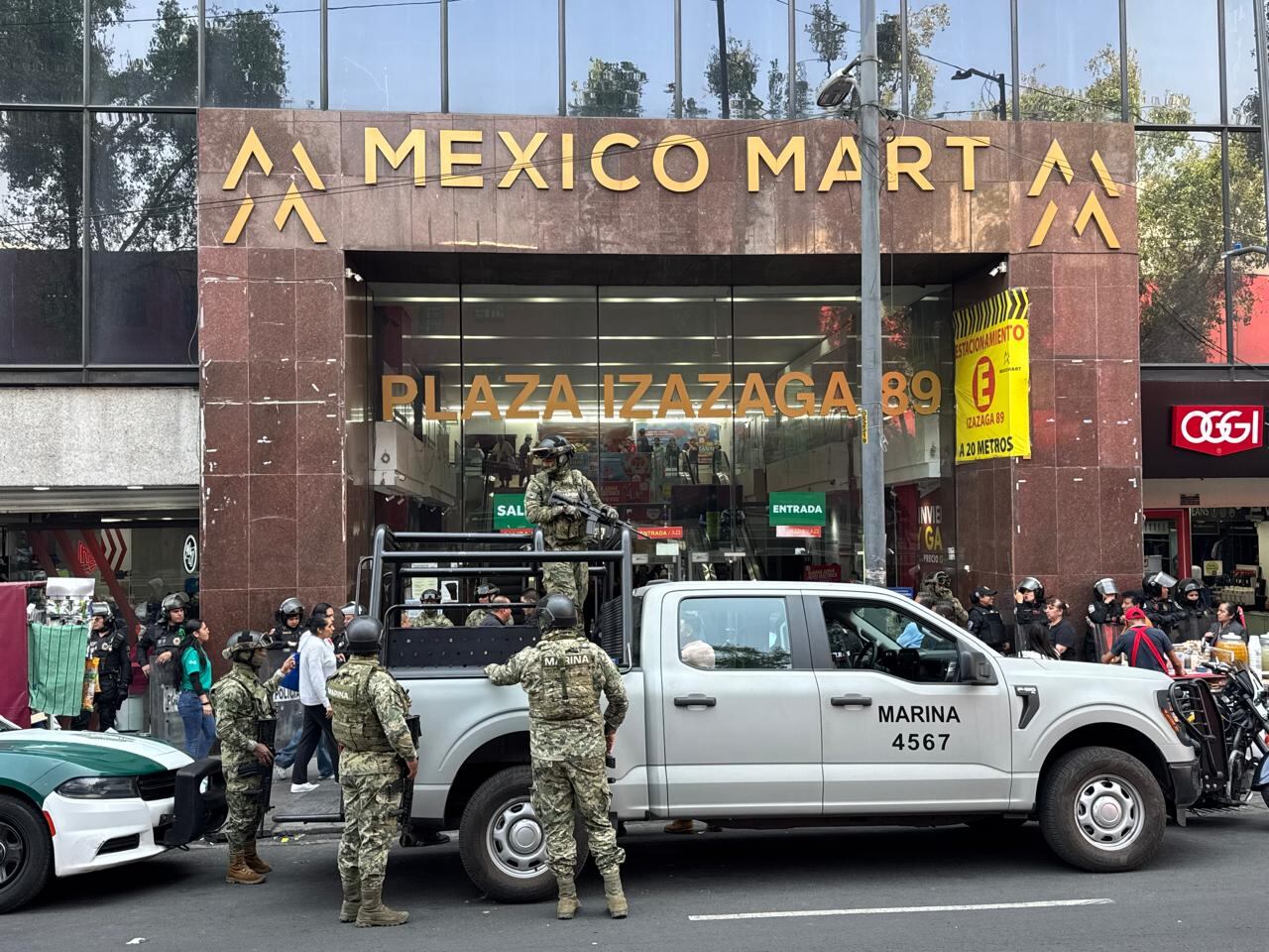 Esto pasará con Plaza Izazaga 89: Hoy 28 de noviembre hubo un fuerte operativo