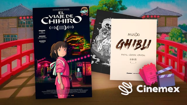 Postal conmemorativa de El viaje de Chihiro en Cinemex