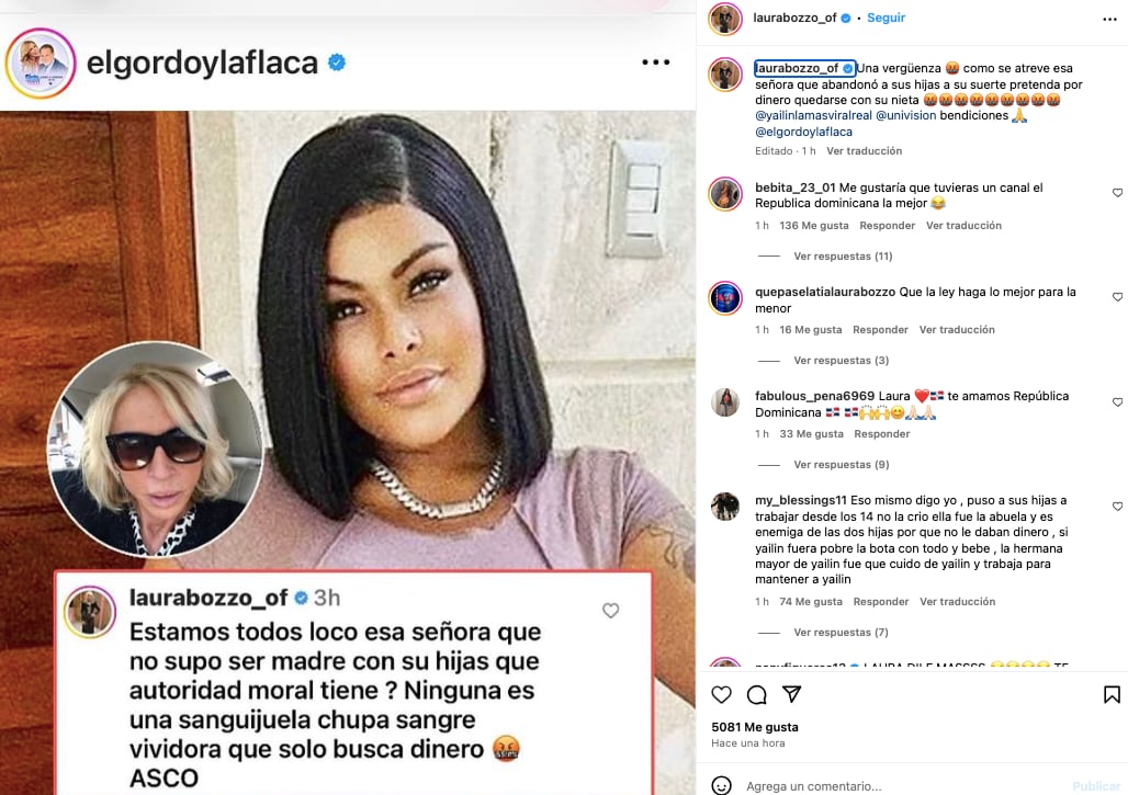 Laura Bozzo llama "sanguijuela" a la mamá de Yailin La Más Viral