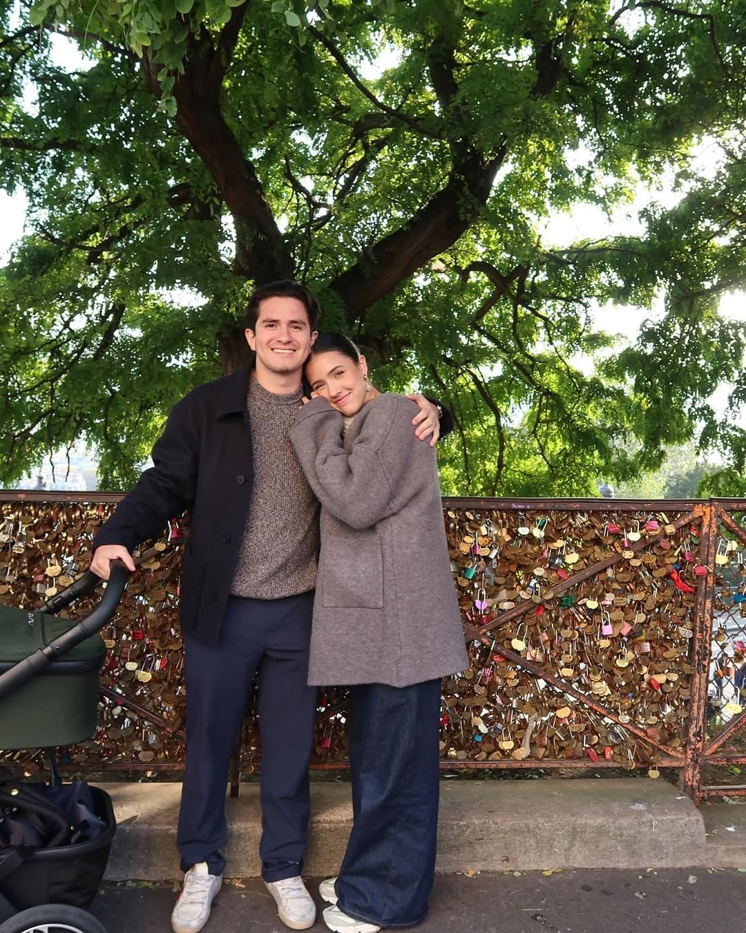 Nicole Agnesi con su novio Alan.