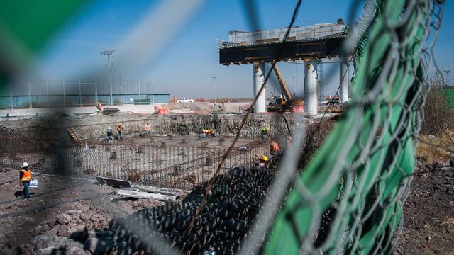 Perímetro de la construcción de lo que sería el Nuevo Aeropuerto Internacional de la Ciudad de México.