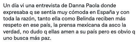 Salen en defensa de Belinda