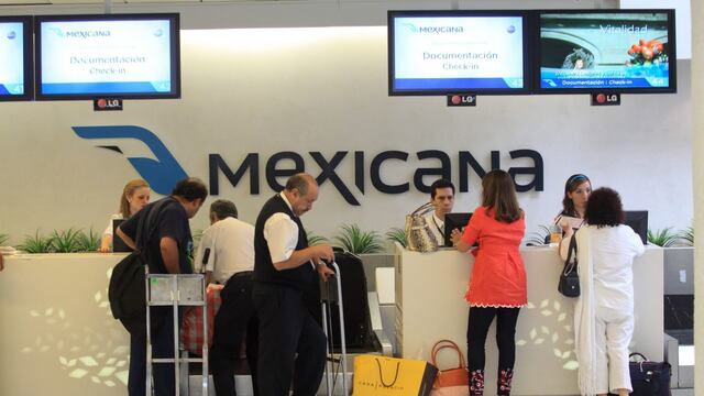Mostradores de Mexicana de Aviación, año 2010