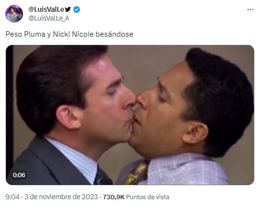 Memes por el beso de Nicki Nicole y Peso Pluma