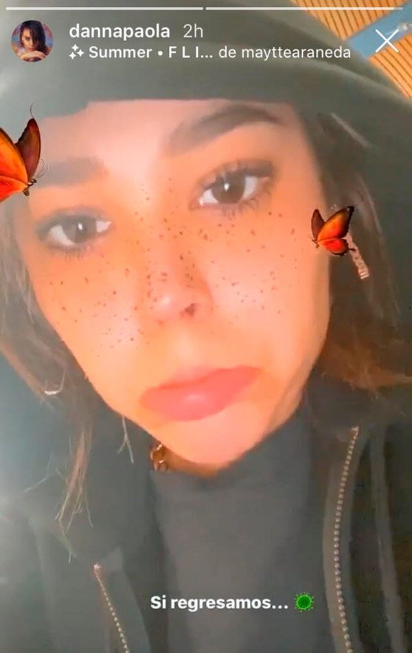 Danna Paola confirma que ya se encuentra en México