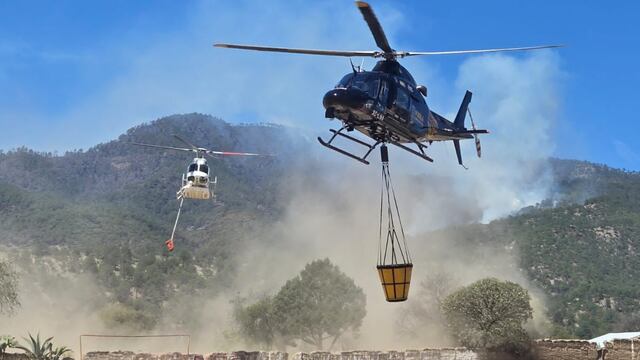 Puebla trabaja en apagar 4 incendios activos