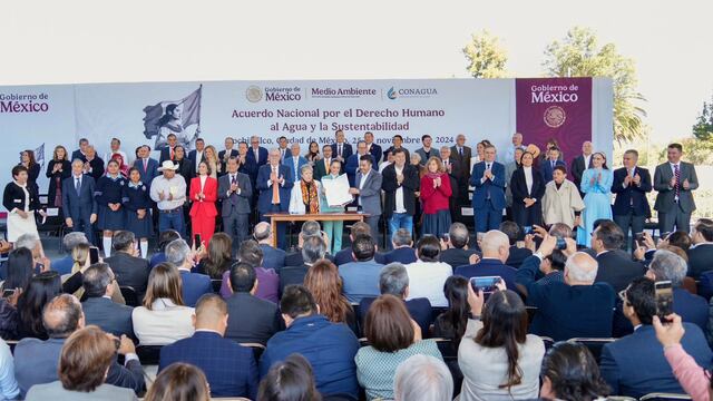 Firma del Acuerdo Nacional por el Derecho Humano al Agua y la Sustentabilidad