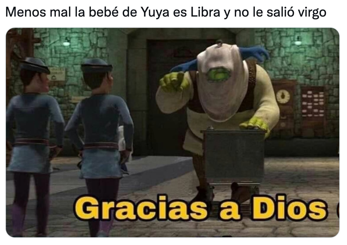 Meme sobre el bebé de Yuya