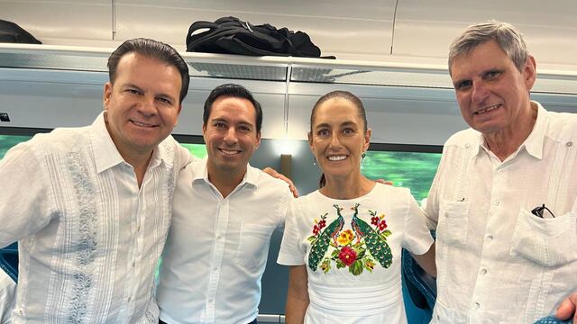 Mauricio Vila acompaña a Claudia Sheinbaum