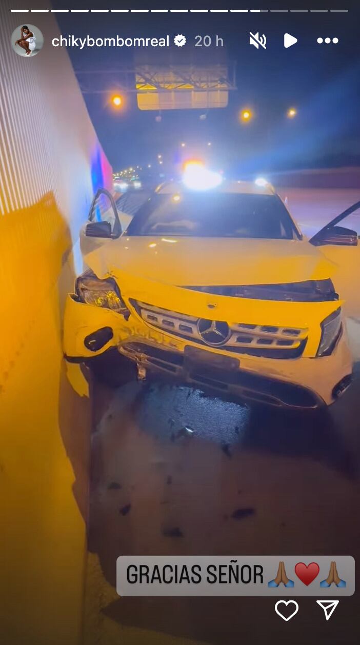 Chiky Bombom sufre accidente junto a su hijo