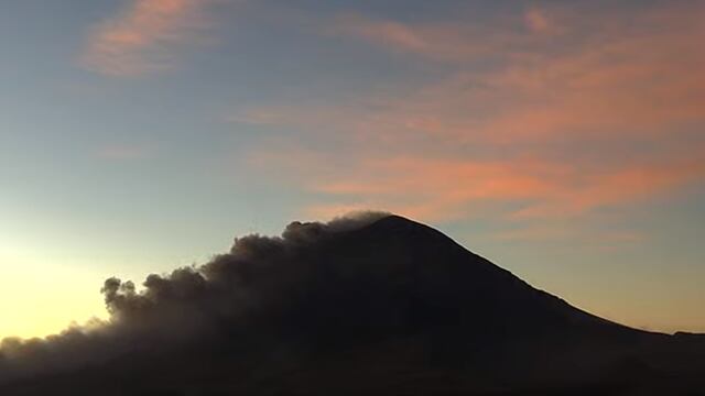 Volcán Popocatépetl el 16 de febrero