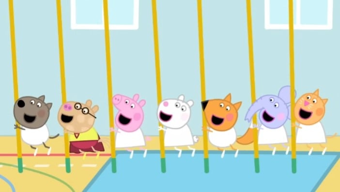 1 hora de capítulos de Peppa Pig en clase de educación física