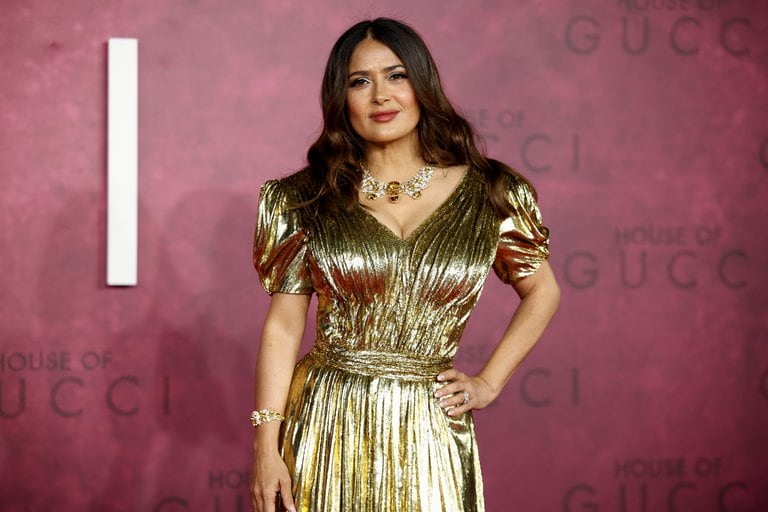 Salma Hayek en la premiere de 'House of Gucci'