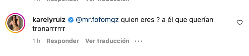 Karely Ruiz le responde a Fofo Márquez