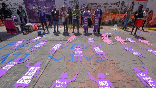 Protesta contra feminicidios