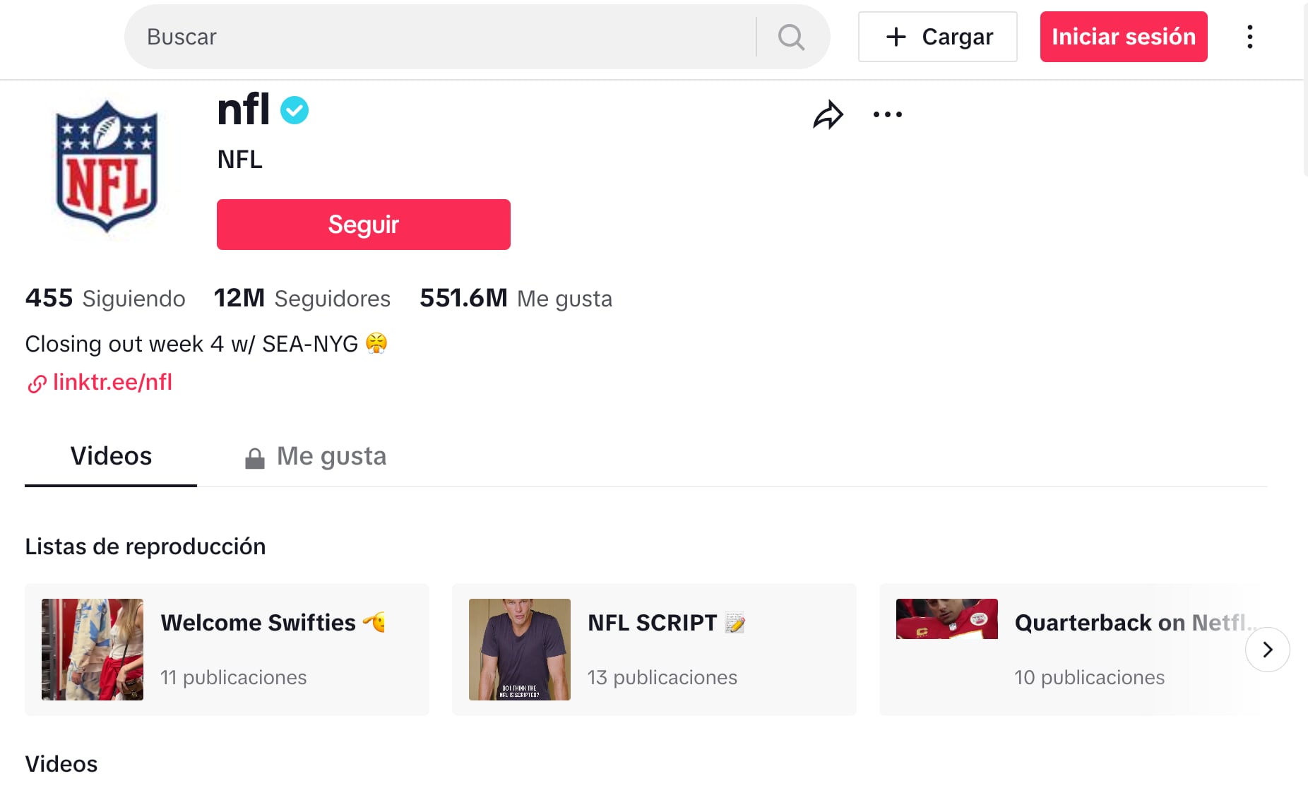 Perfiles de la NFL hablando sobre Taylor Swift, quien fue a apoyar a Travis Kelce