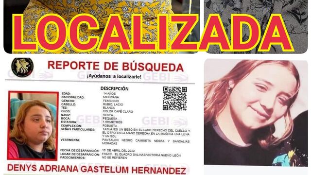 Localizan a Denys Adriana