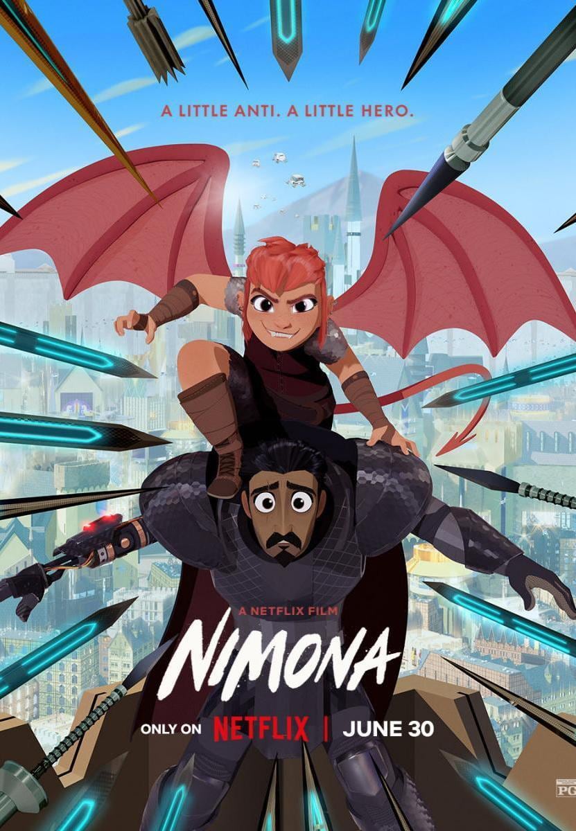 Netflix se pone espléndido y comparte gratis Nimona, la película nominada a los Oscar 2024