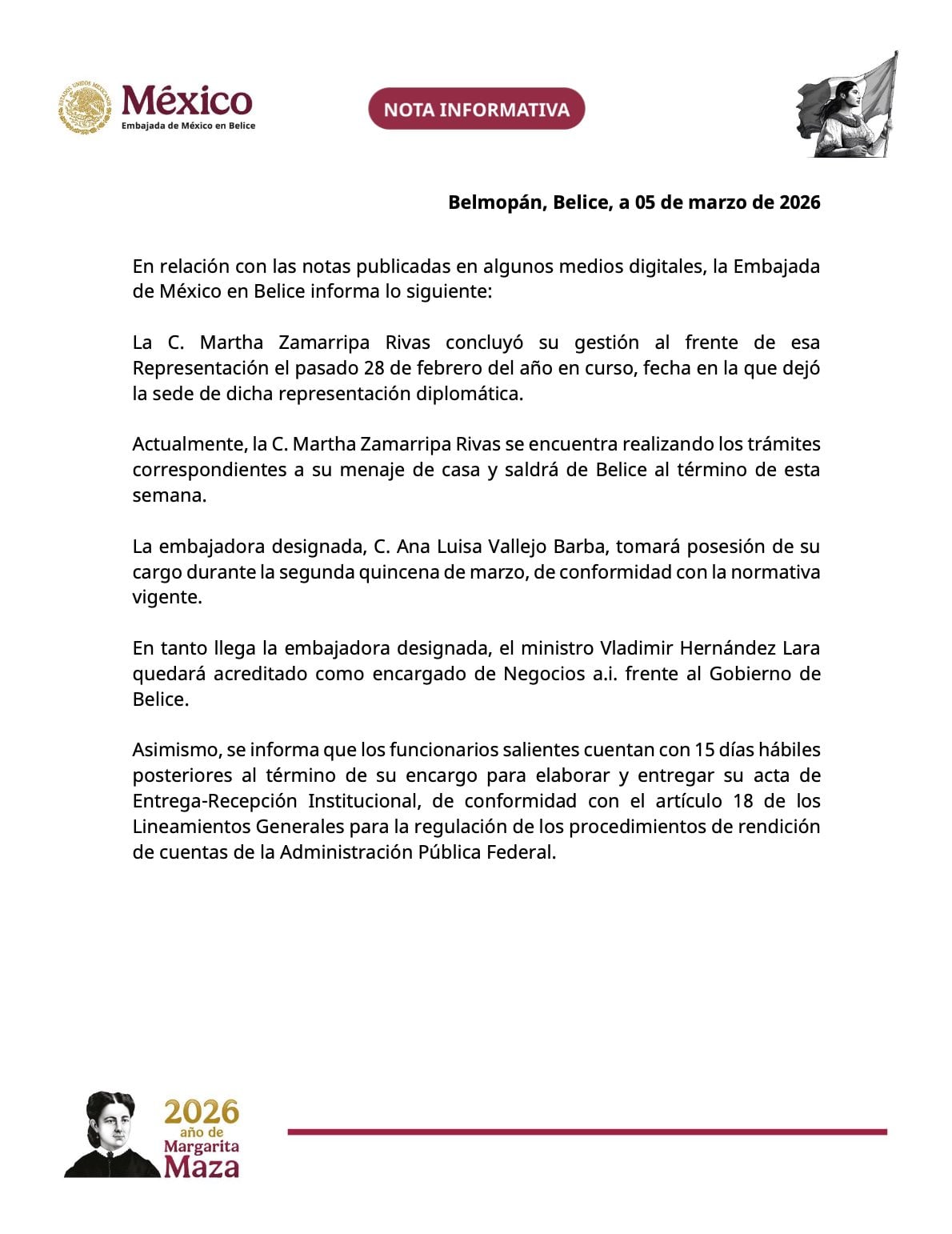 Embajada de México en Belice