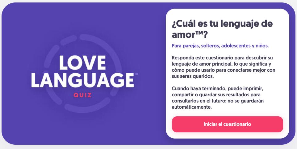 Test estilos de amor