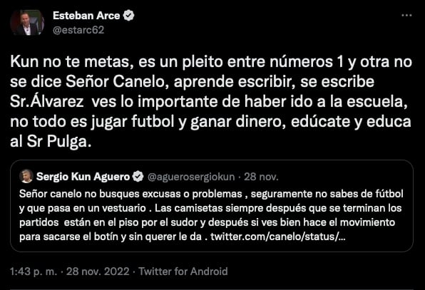 Esteban Arce trata de defender al Canelo Álvarez y termina peor.