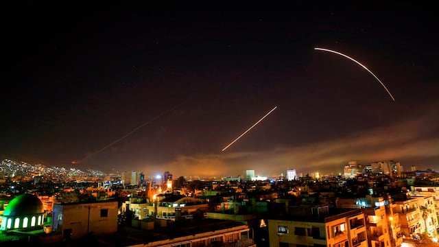 Foto del bombardeo del viernes pasado ordenado por Trump.