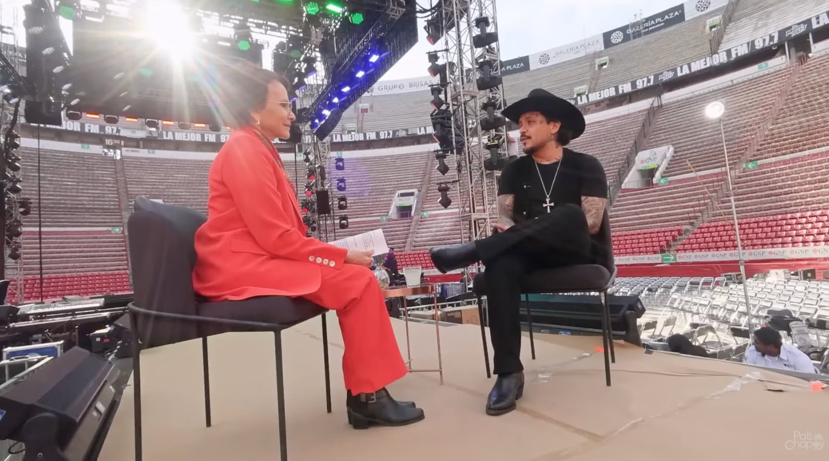 La entrevista de Christian Nodal a Pati Chapoy en YouTube