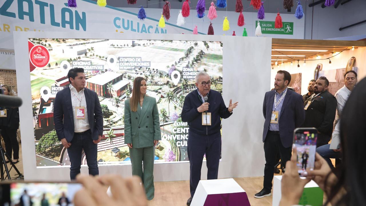 Rubén Rocha presentó el Centro de Convenciones de Culiacán en el Tianguis Turístico 2025