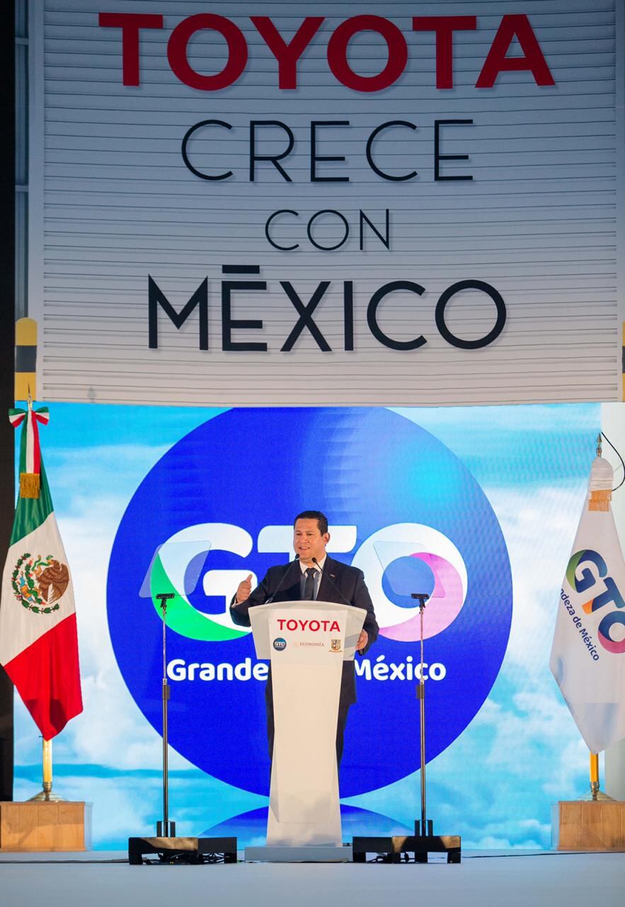 El gobernador aseveró en su discurso que “hoy Toyota y Guanajuato, estamos más unidos que nunca”.