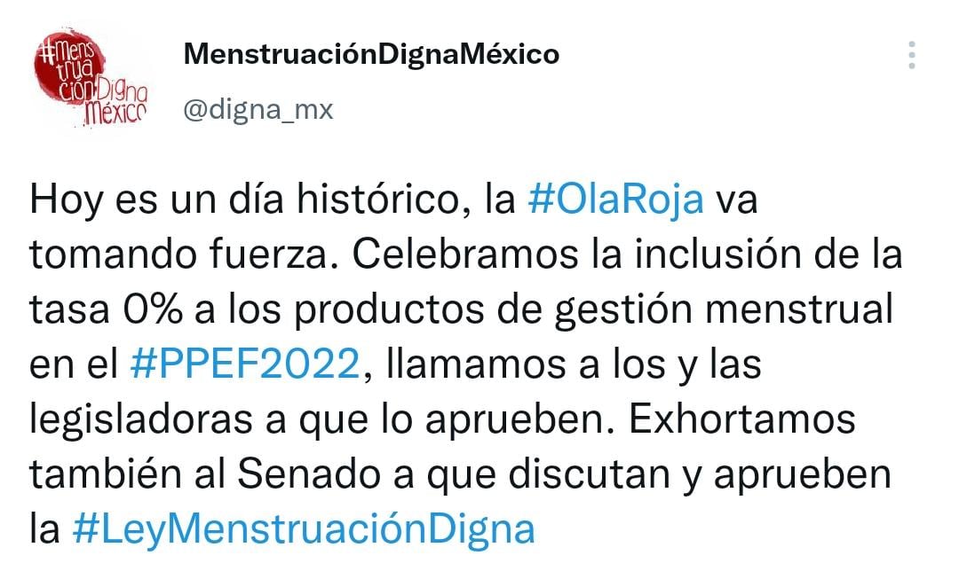 Menstruación digna