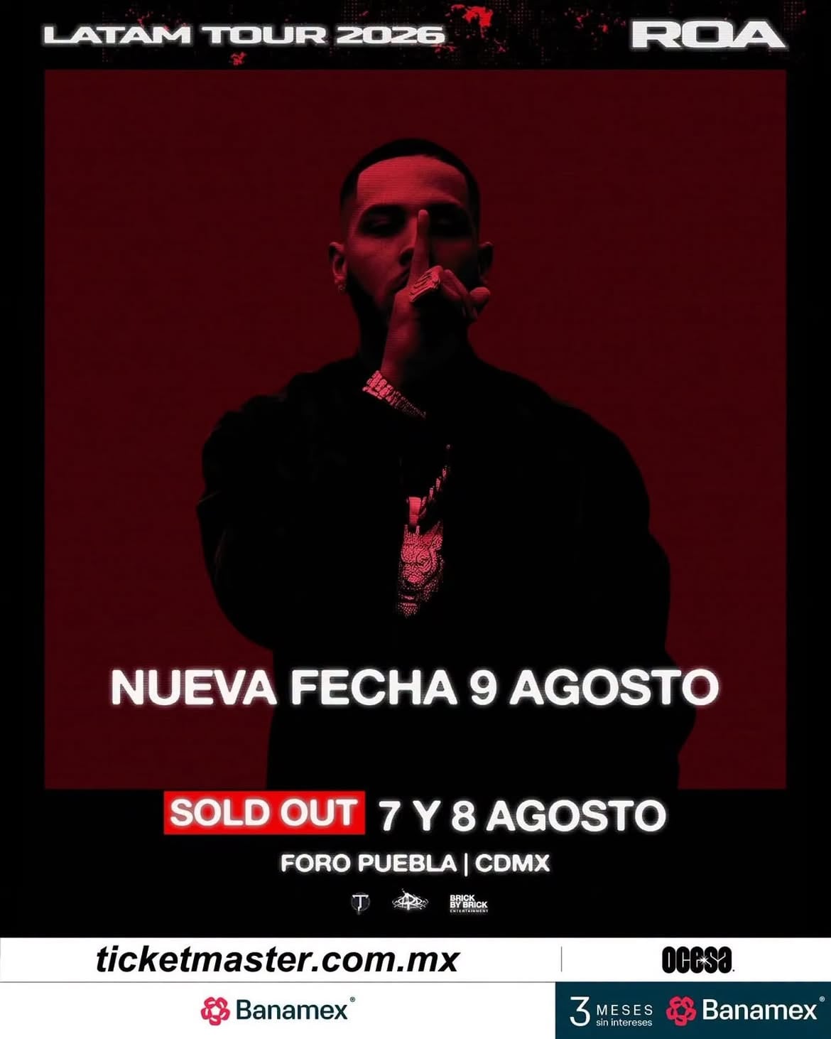 Concierto de ROA en Foro Puebla