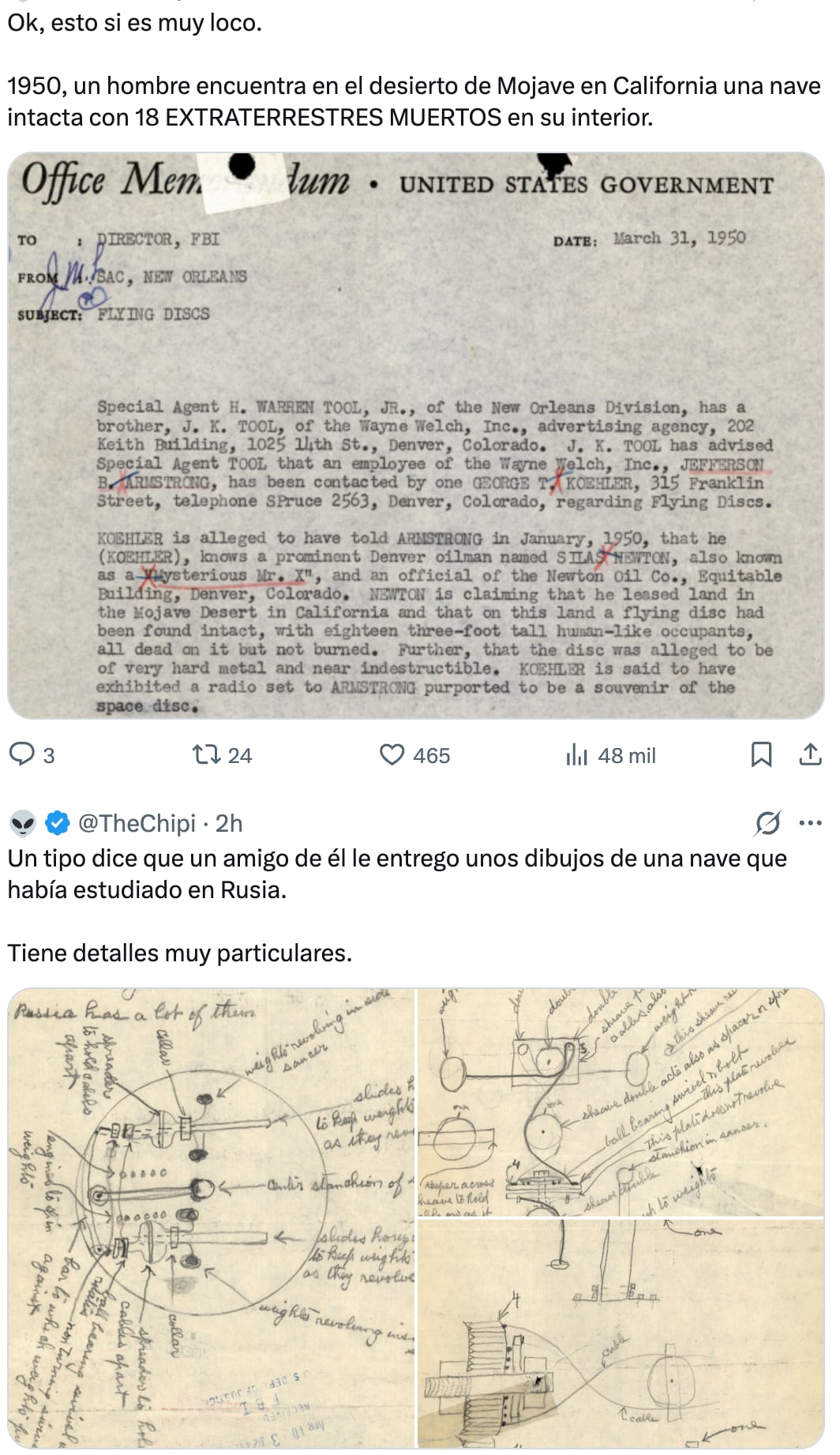 Desclasificación de archivos OVNIs de Estados Unidos