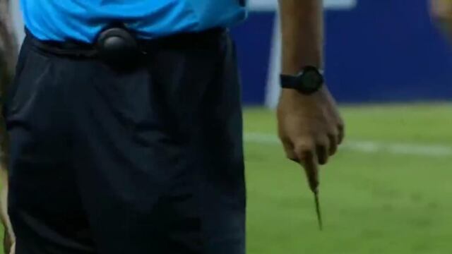 El arma fue retirada por el árbitro del partido