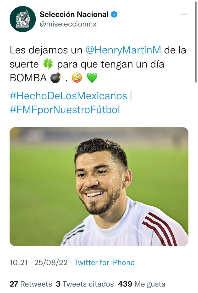 Henry Martín apunta a ser el delantero titular de la Selección Mexicana.